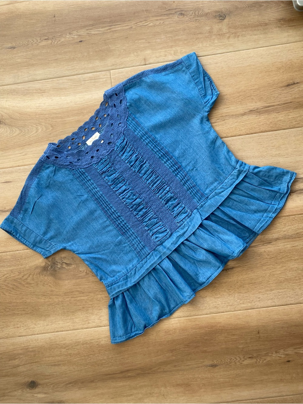 Kate Spade Chambray Top Sz S